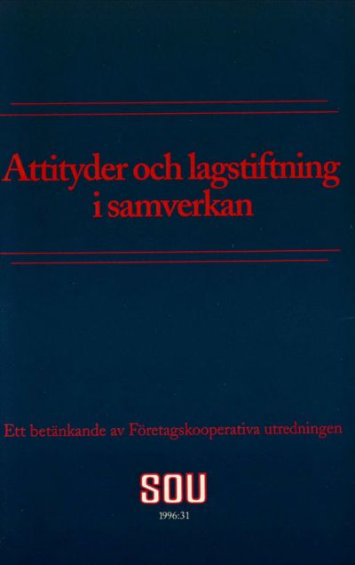 Omslaget till SOU 1996:31