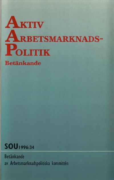 Omslaget till SOU 1996:34