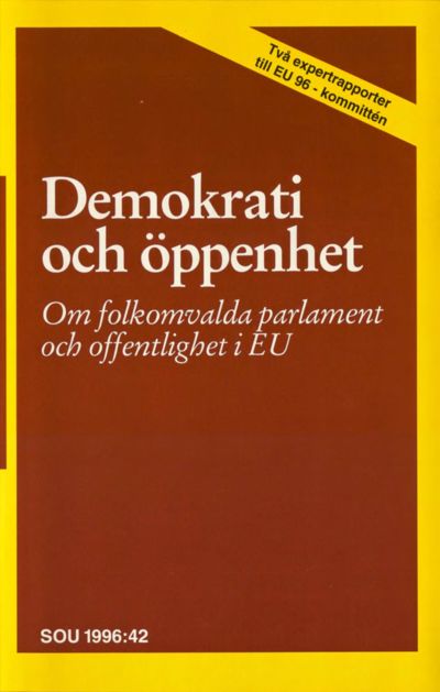 Omslaget till SOU 1996:42