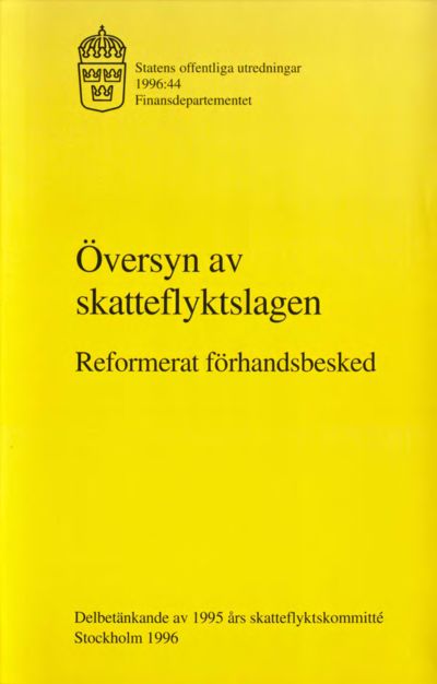 Omslaget till SOU 1996:44