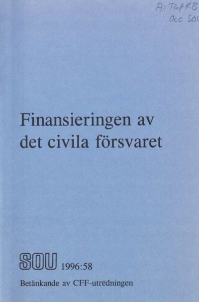 Omslaget till SOU 1996:58