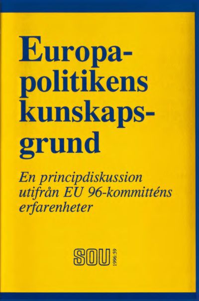 Omslaget till SOU 1996:59