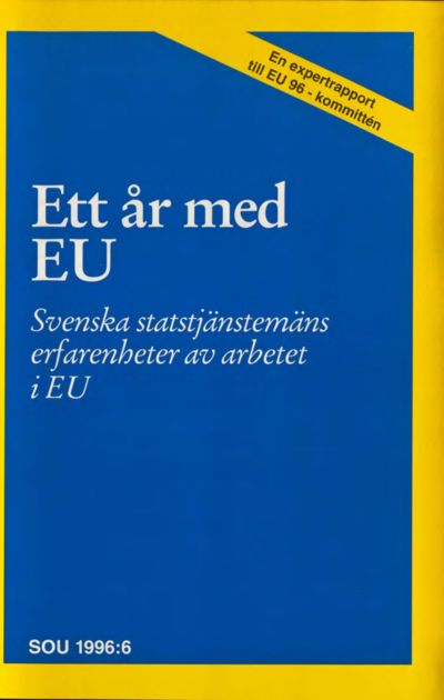 Omslaget till SOU 1996:6