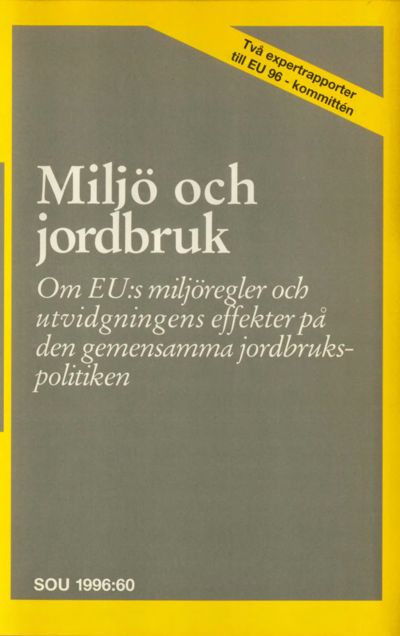 Omslaget till SOU 1996:60