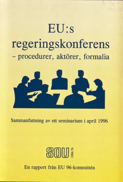 Omslaget till SOU 1996:76