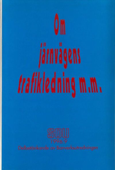Omslaget till SOU 1996:9