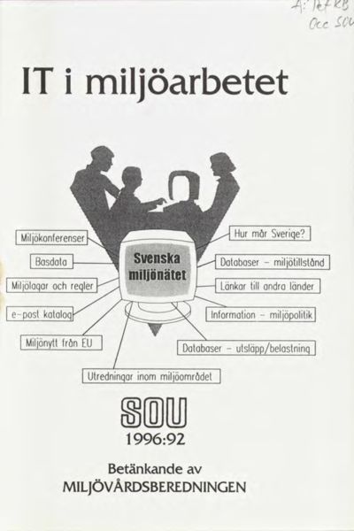 Omslaget till SOU 1996:92