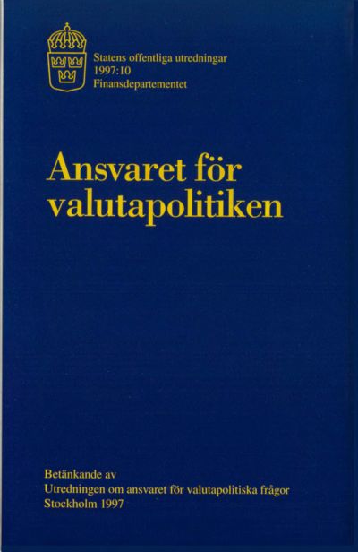 Omslaget till SOU 1997:10