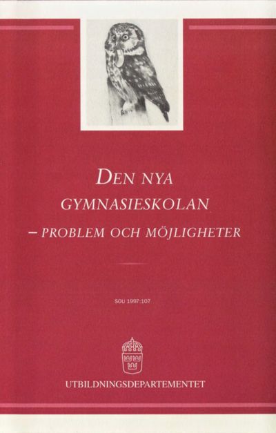 Omslaget till SOU 1997:107