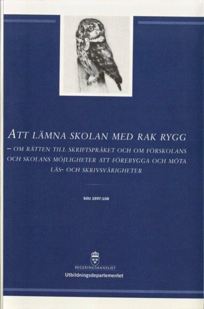 Omslaget till SOU 1997:108