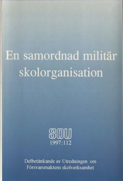 Omslaget till SOU 1997:112