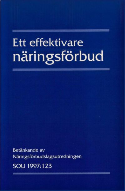 Omslaget till SOU 1997:123