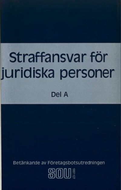 Omslaget till SOU 1997:127