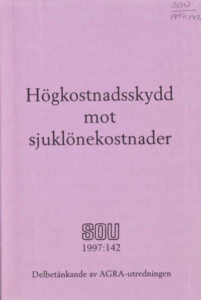 Omslaget till SOU 1997:142