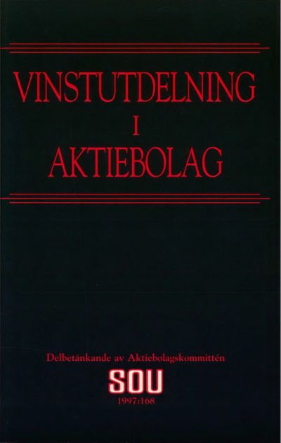 Omslaget till SOU 1997:168