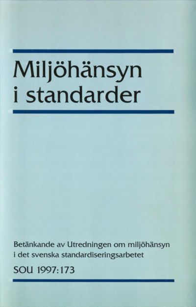 Omslaget till SOU 1997:173