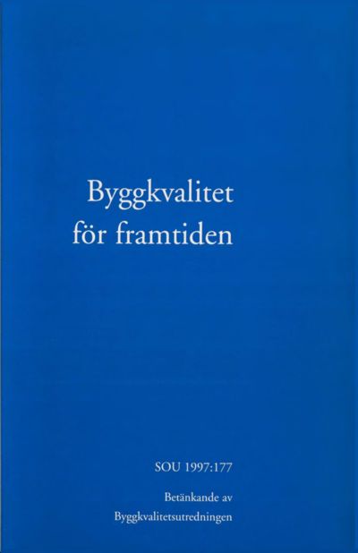 Omslaget till SOU 1997:177