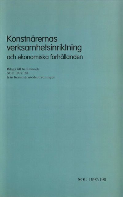 Omslaget till SOU 1997:190