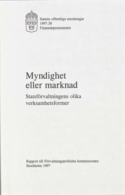 Omslaget till SOU 1997:38