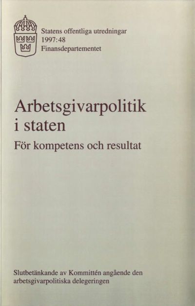 Omslaget till SOU 1997:48