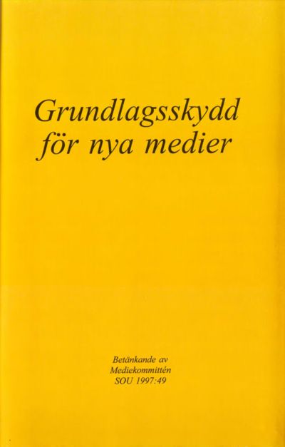 Omslaget till SOU 1997:49