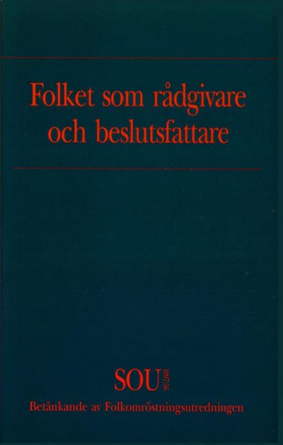 Omslaget till SOU 1997:56