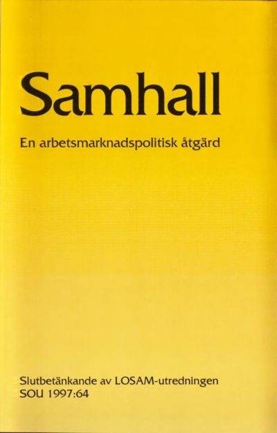 Omslaget till SOU 1997:64