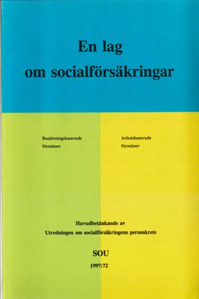 Omslaget till SOU 1997:72