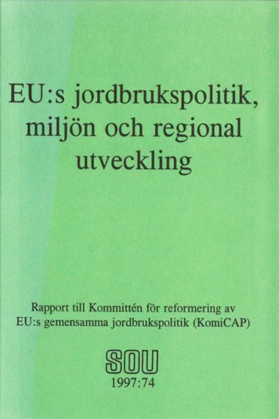 Omslaget till SOU 1997:74