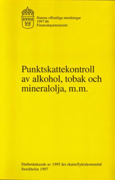 Omslaget till SOU 1997:86