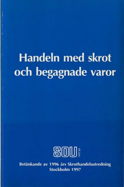 Omslaget till SOU 1997:89