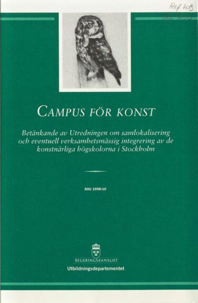 Omslaget till SOU 1998:10