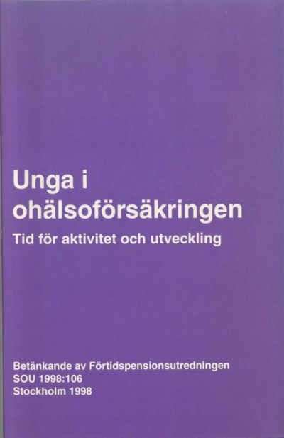 Omslaget till SOU 1998:106