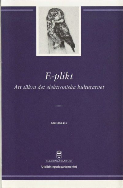 Omslaget till SOU 1998:111