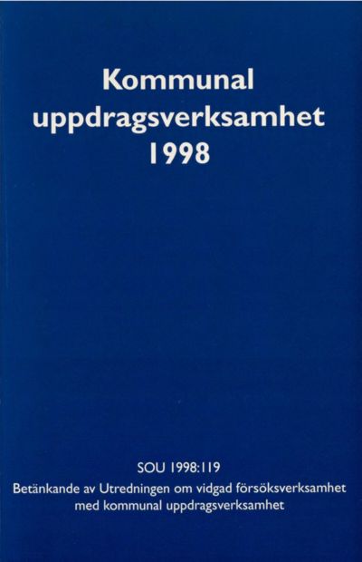 Omslaget till SOU 1998:119