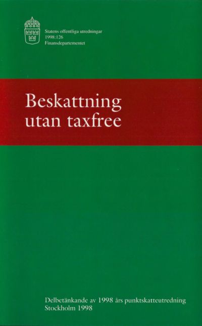 Omslaget till SOU 1998:126