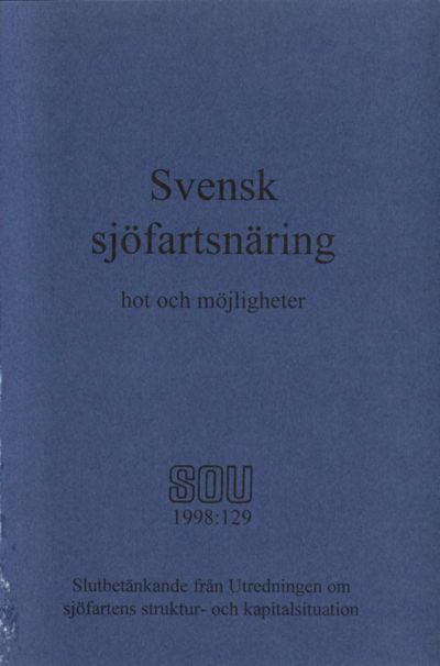 Omslaget till SOU 1998:129