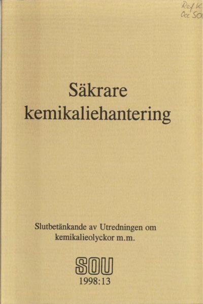 Omslaget till SOU 1998:13