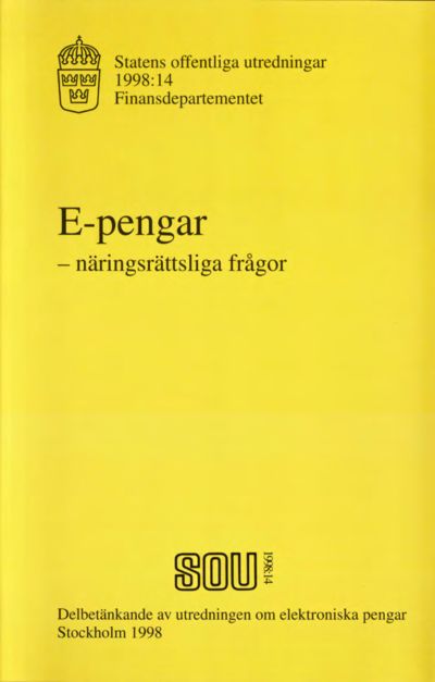 Omslaget till SOU 1998:14