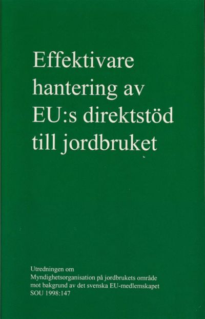 Omslaget till SOU 1998:147