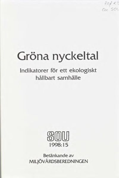 Omslaget till SOU 1998:15