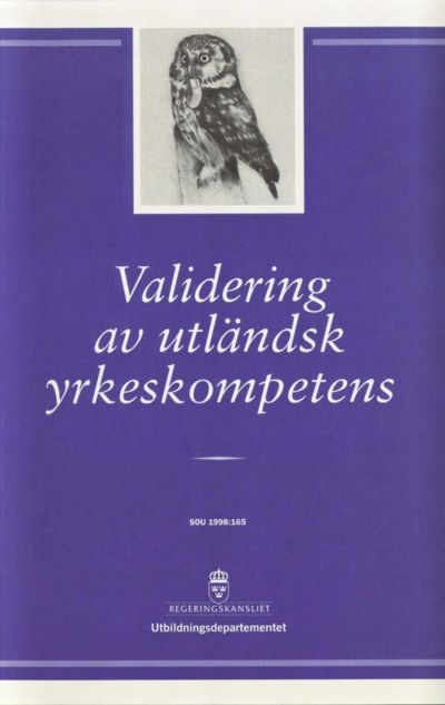 Omslaget till SOU 1998:165