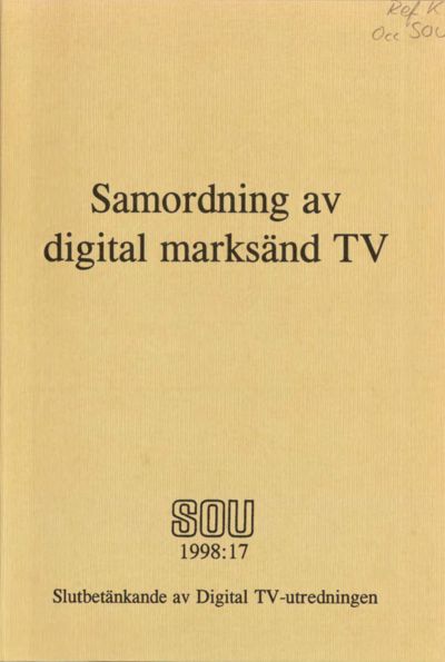 Omslaget till SOU 1998:17