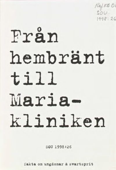 Omslaget till SOU 1998:26