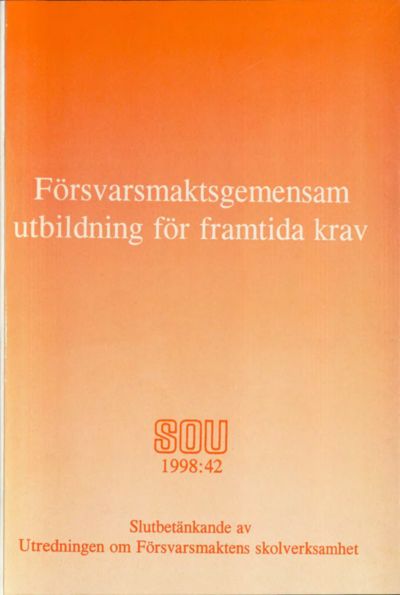 Omslaget till SOU 1998:42