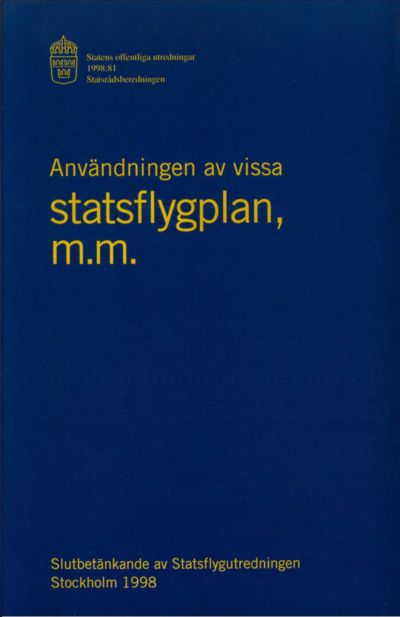 Omslaget till SOU 1998:81