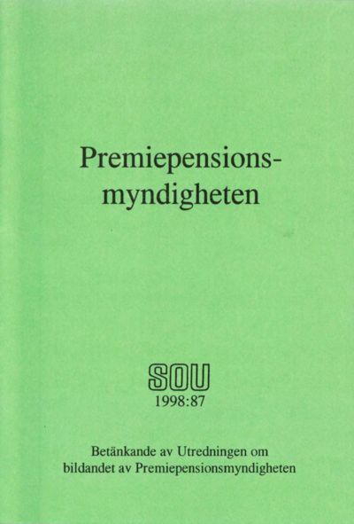 Omslaget till SOU 1998:87
