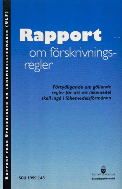 Omslaget till SOU 1999:143