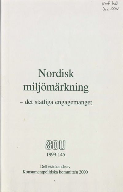 Omslaget till SOU 1999:145