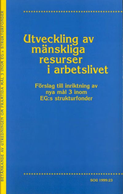 Omslaget till SOU 1999:23